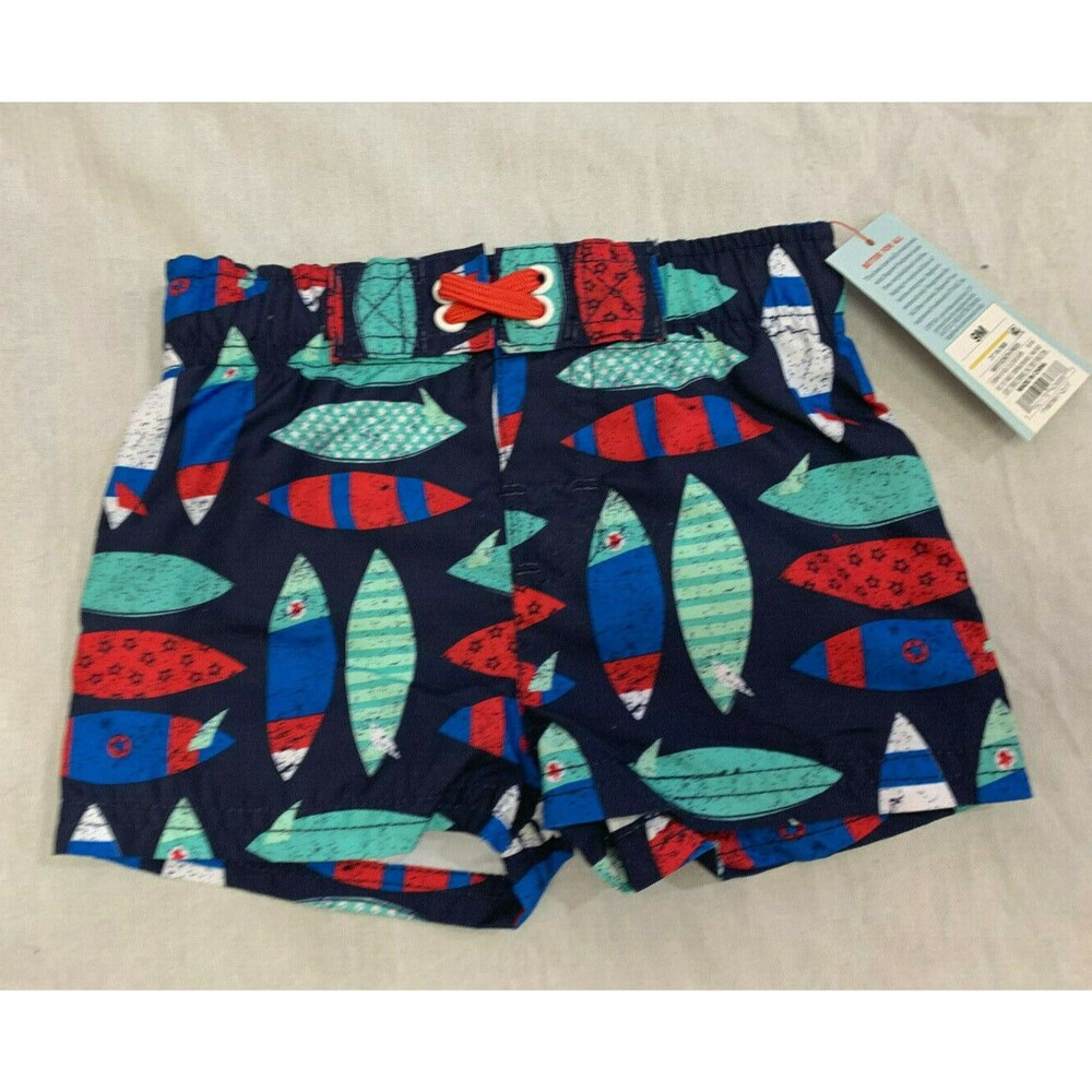 NWT CAT JACK BOYS SWIM SHORTS SIZE 9 MONTHS